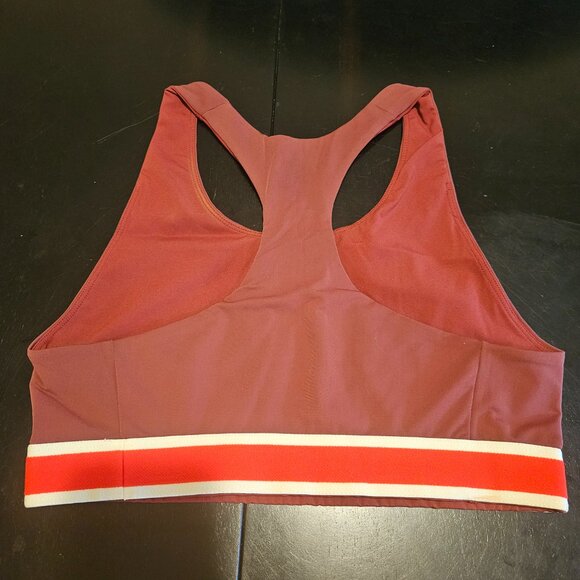 NWT Tracksmith Run bra in Berry maroon burgandy size Large - Picture 2 of 3